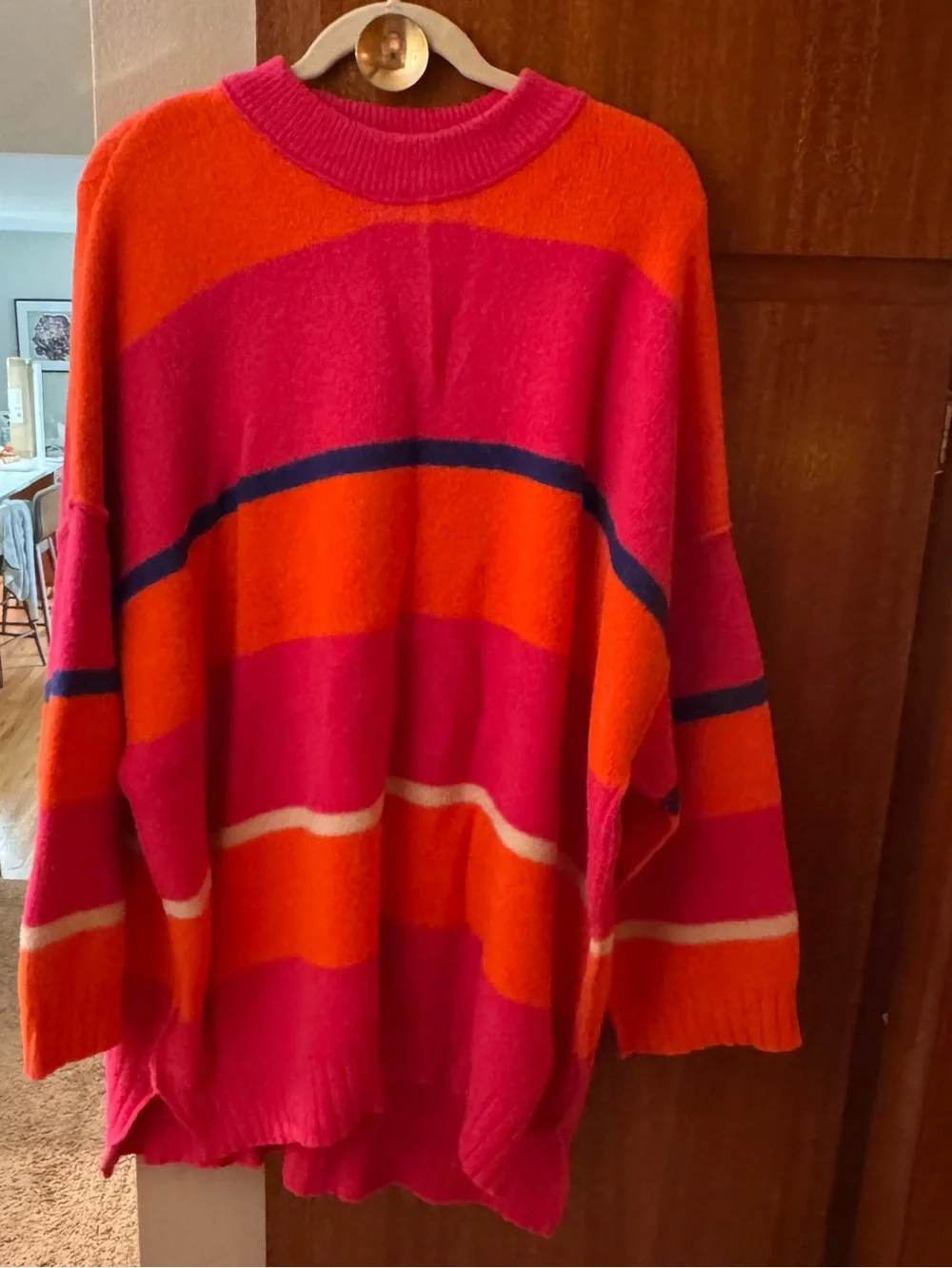 Free People Peaches Striped Women's Sweater Tunic